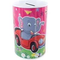 Marabellas Shop Spardose Metall-Spardose für Kinder ohne Öffnung im Tier Design ca. 12,5 cm, (1-tlg), Kompaktes Format