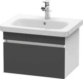 Duravit DuraStyle Waschtischunterbau wandhängend Graphit & Weiß Matt 580x448x398 mm - DS638004918 DS638004918