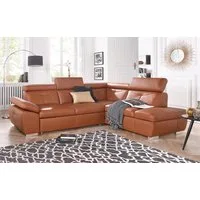 exxpo - sofa fashion Ecksofa Spring, super bequem und komfortabel mit Armteil- und Kopfteilfunktion, wahlweise mit Bettfunktion und Bettkasten, L-Form