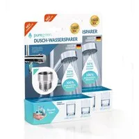 puregreen Strahlregler bekannt aus die Höhle der Löwen ehem. bluegreen NEUES MODELL 2.0, IG: 1/2 Zoll, (2er Set Wassersparer für die Dusche, 2-tlg), 2er Set Wassersparer für die Dusche puregreen Höhle der Löwen