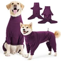 Ledander Tierpullover Tierpullover Fleece Hundepullover Wintermantel Hundepyjama mit Beinen, Premium-Qualität, butterweich, für große und kleine Hunde