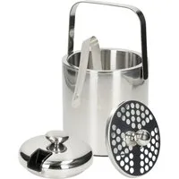 elasto Kühlbox Eiswürfelbehälter aus Edelstahl mit Deckel
