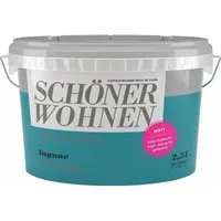 SCHÖNER WOHNEN FARBE Wand- und Deckenfarbe Lagune, Tropf- und spritzgehemmt, Lösemittelfrei