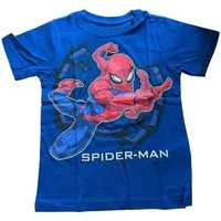 MARVEL T-Shirt Kurzärmliges T-Shirt für Jungen, "Spiderman", Blau oder Grau, Gr.104