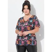 Angel of Style T-Shirt T-Shirt Komfort Fit Kussmund-Muster
