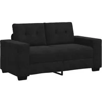 vidaXL Sofa Zweisitzer-Sofa Schwarz 160x77x82 cm Samt, 1 Teile