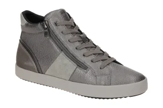 Geox D366HD BLOMIEE Damen Mid-Cut Sneaker grau - grey neu mit Rei?verschluss