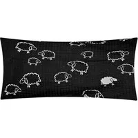 Heubergshop Kissenbezug, (1 Stück), 40x80cm 100% Baumwolle Schafe Tiere (1-Stück-99/1-40x80-Seersucker)