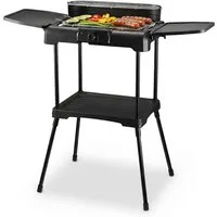 TZS FIRST AUSTRIA Standgrill 2200W, Standgrill mit Temperaturregler & Wärmereflektor, 2000 W, 2-in-1 Elektro-Standgrill & Tischgrill, Windschutz & IPX4 Schutz