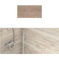 BARIDECOR Wandpaneel wasserfeste Wandfliese selbstklebend, BxL: 60x30 cm, 0,18 qm, (Packung mit 1,62 qm, Versandkostenfreie Lieferung) 9 Fliesen/Karton, inkl. Klebestreifen, wasserresistent