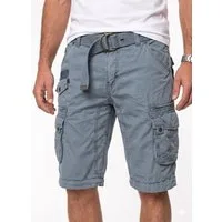 Geographical Norway Cargoshorts kurze Hose aus Baumwolle, Sommer-Bermuda (1-tlg) Herrenshorts mit Gürtel Größe S bis 5XL