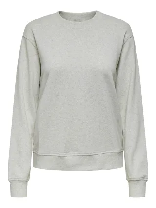 JDY - JDYAMALFI LIFE L/S SWEAT JRS DIA Oatmeal - Gr. - S