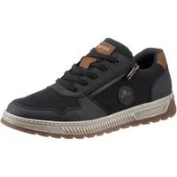 Rieker Sneaker Freizeitschuh, Halbschuh, Schnürschuh mit Kontrastbesatz