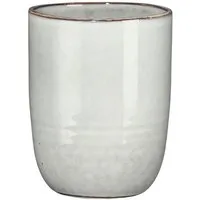 Mica Decorations Becher Mica Becher Tabo grau, 10 cm x 7,5 cm, Keramik