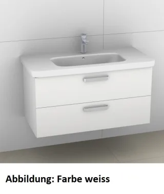Artiqua 411 Waschtischunterschrank für DuraStyle 232010 Sangallo Grau quer, 411-WU2L-D44-7152-432 411-WU2L-D44-7152-432
