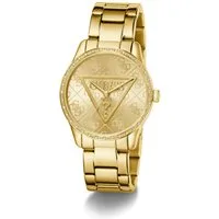 Guess Quarzuhr ROXY GW0987L2, Armbanduhr, Damenuhr, Edelstahlarmband, Kristallglas