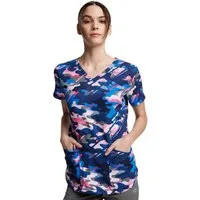 Dickies Funktionsbluse Bunt bedruckter Damen Kasack "Camo Line" Kasack mit Motiv