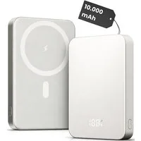 RUHE Wireless Powerbank Magnetisch Magsafe Kompatibel Extern Kabellose Powerbank Power Bank PB 10000 mAh (12 V, 1 St), USB-C 20W für iPhone 17 Pro Max/17 Pro/16/15 Pro Max/Pro/14/13/12