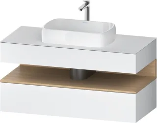 Duravit Qatego Konsolenwaschtischunterbau wandhängend Weiß Matt 1200x550x600 mm - QA4732030180000 QA4732030180000