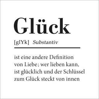 Keilrahmenbild GLÜCK