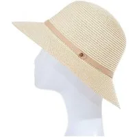 Adel Accessoires Sonnenhut Damen Sonnenhut mit Lederband – 50–55 cm – Sommerhut Papier
