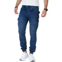 Styleko Cargohose 8014 Herren Cargohose Cargo Jeans Hose für Männer Jungen Regular Denim