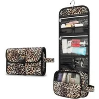 Fintie Kulturbeutel Tragbare Kulturtasche Kosmetiktasche Reisetasche, Große wasserdichte, Aufhängen Make-up Organizer Stauraum Tasche für Damen Mädchen
