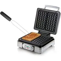 Domo Waffeleisen, 1400 W, für 2 Belgische & Brüsseler Waffeln Doppel Wafflemaker mit Waffelgabel