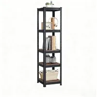 SONGMICS Standregal Küchenregal, 1-tlg., Lagerregal, 5 Ablagen, verstellbar, 37 x 37 x 150 cm