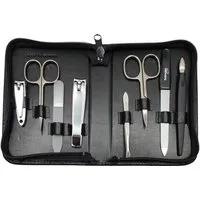 EloModa Maniküre-Kosmetik-Etui 8-teiliges Maniküre-Set Echtleder Etui · Solingen Instrumente · Made, 8 tlg., Made in Germany