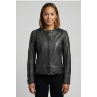 Mauritius Lederjacke MWGionna mit Bikerkragen
