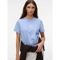 Vero Moda Kurzarmshirt VMSARA METTE SS TOP BOX JRS GA NOOS Baumwolle, regular fit