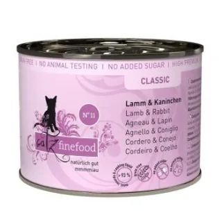 Catz finefood Nassfutter Katze Classic Adult No. 11 Lamm und Kaninchen 12x200 g