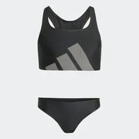 adidas Performance Bustier-Bikini BIG LOGO KIDS BIKINI SET MIT C-FÖRMIGEM RÜCKEN