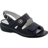 Waldläufer Kara-Soft Riemchensandale, Sommerschuh, Sandalette, Keilabsatz, mit Klettverschlüsse, K-Weite