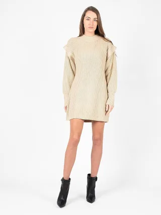Silvian Heach Kleid Woman's Beige