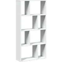 vidaXL Bücherregal Bücherregal Weiß 60 x 20 x 120,5 cm Holzwerkstoff, 1-tlg.