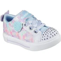 Skechers TWINKLE SPARKS LIGHTS Lauflernschuh Sneaker,Blink,-Klettschuh mit Glitzer, Größenschablone zum Download