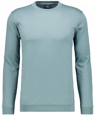 RAGMAN - Pima Langarmshirt Rundhals mit Bündchen salbei - Gr. - L