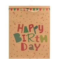 Idena Tragetasche Idena Geschenkt. FSC-Mix H. Birthday, M 23x18x8cm