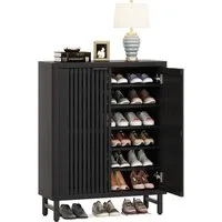 Tribesigns Schuhschrank 6-Tier Retro Schuhschrank für 24 Paar Schuhe
