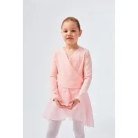 tanzmuster Sweatjacke Ballett Wickelacke Mandy aus weicher Baumwolle ärmelloser Ballettbody aus weichem Baumwollmischgewebe