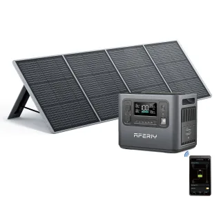 [EU Direct] Aferiy P210 2400W 2048Wh Portable Power Station Support APP +1* S200A1 200W Solar Panel, LiFePO4 Battery Dee