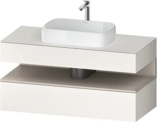 Duravit Qatego Konsolenwaschtischunterbau wandhängend Weiß Supermatt 1200x550x600 mm - QA47320918400 QA4732091840010