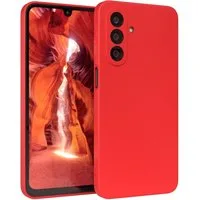 EAZY CASE Handyhülle für Samsung Galaxy A26 Hülle Silikon 6,7 Zoll, Silikon Schutzhülle mit Kameraschutz stoßfest Handycover elastisch Rot