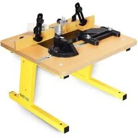 BAMATO Oberfrästisch RT-120, (5-tlg), gummierte Füße, mobiler Oberfräsentisch, Tisch für Oberfräse