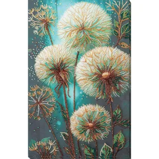 Perlen-Stickbild "Pusteblumen", 21 x 34 cm