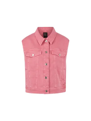 Marc Cain Sports - Ärmellose Denimweste pink lemonade - Gr. - 44