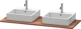 Duravit XSquare Konsole Amerikanischer Nussbaum Matt 1400x550x20 mm - XS064GB7777 XS064GB7777