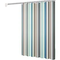 HomeBella Duschvorhang Textil Antischimmel Schimmelresistent Breite 180 cm (Anti-Bakteriell Wasserabweisend Stoff Polyester mit Gewicht), Wasserdicht Waschbar für Dusche Badewanne, mit Duschvorhangringen